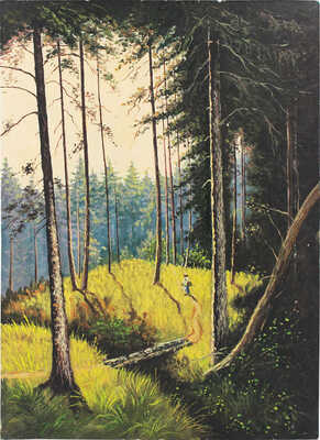 Дубовицкий Виктор Николаевич. Турист в сосновом лесу